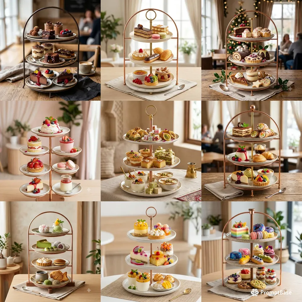 Luxury Dessert Stand Photography
