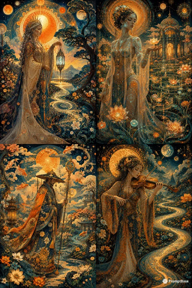Dreamscape Celestial Bloom Art