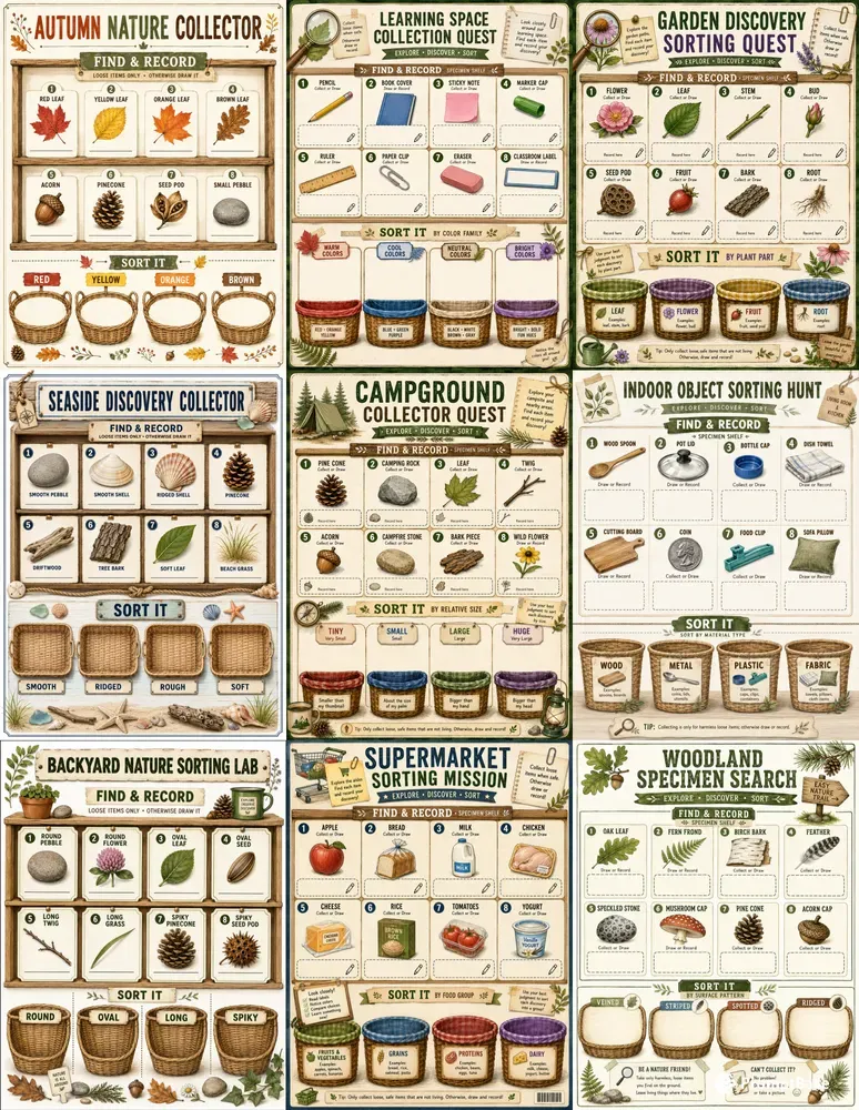Collect And Sort Scavenger Hunts