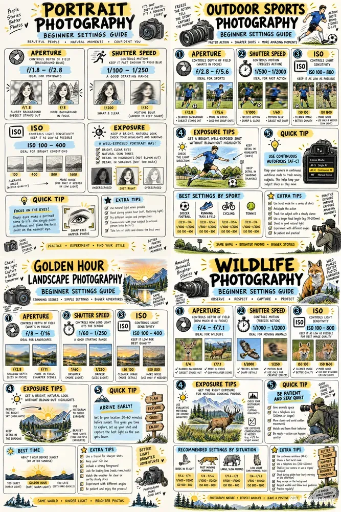 Beginner Photography Settings Guides