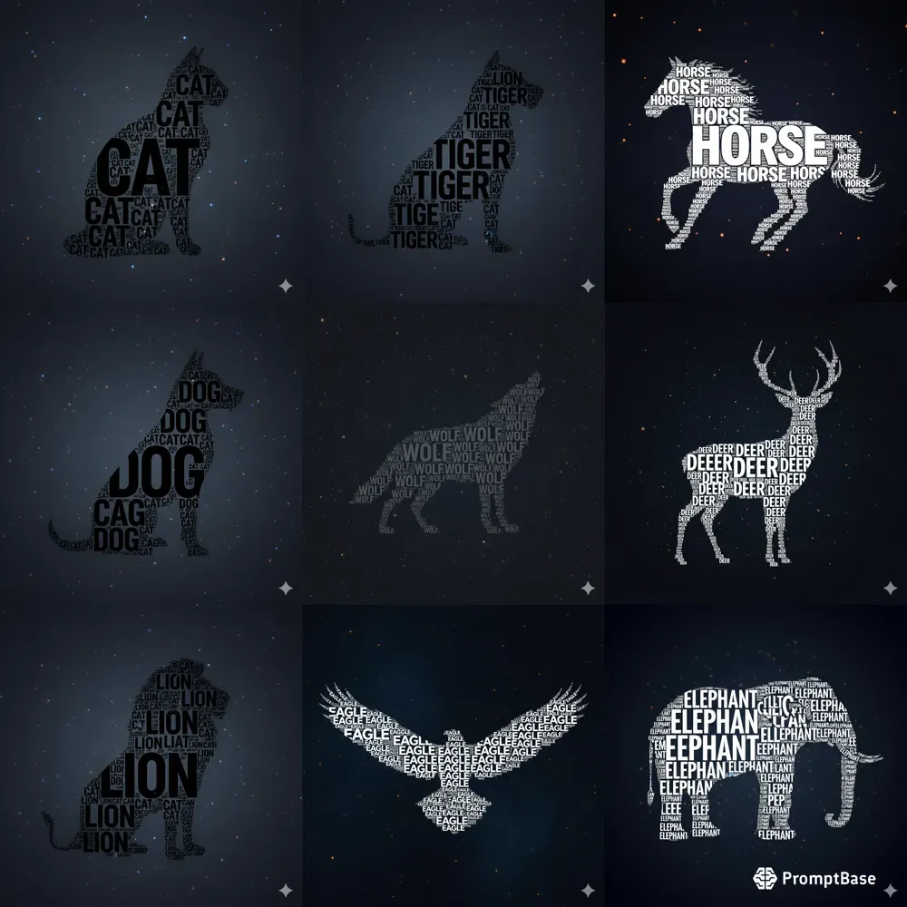 Word Silhouette Art Generator