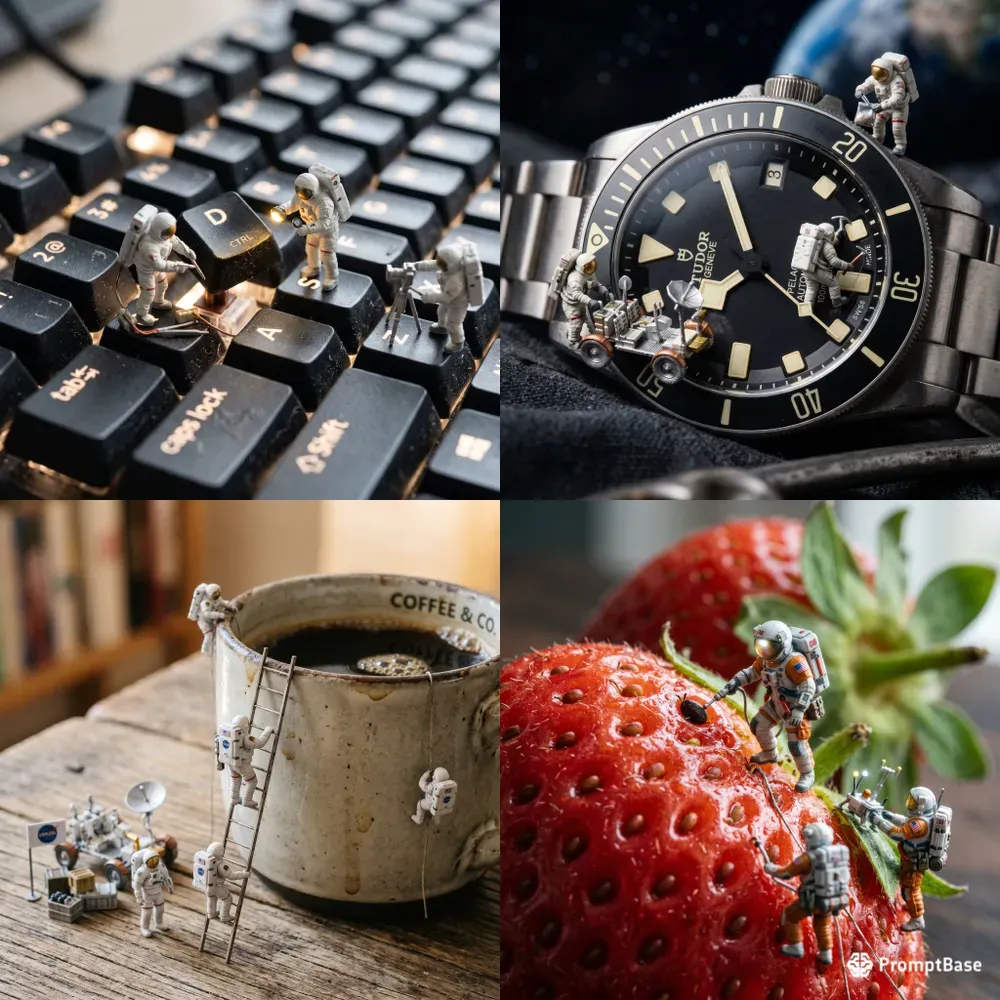Tiny Astronaut Macro Scene Kits