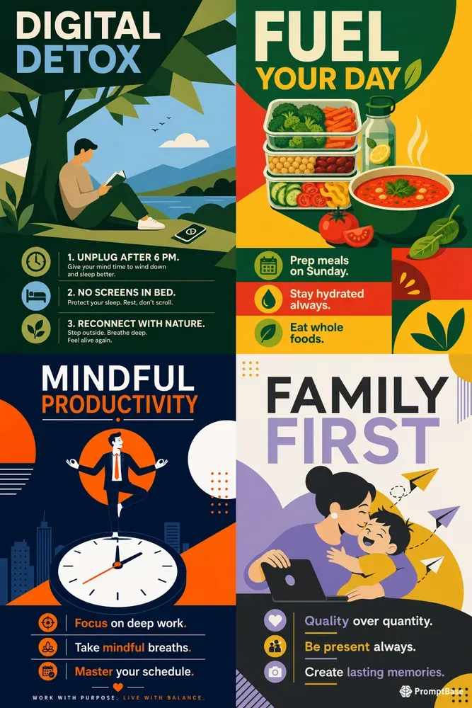 Modern Wellness Worklife Poster Art