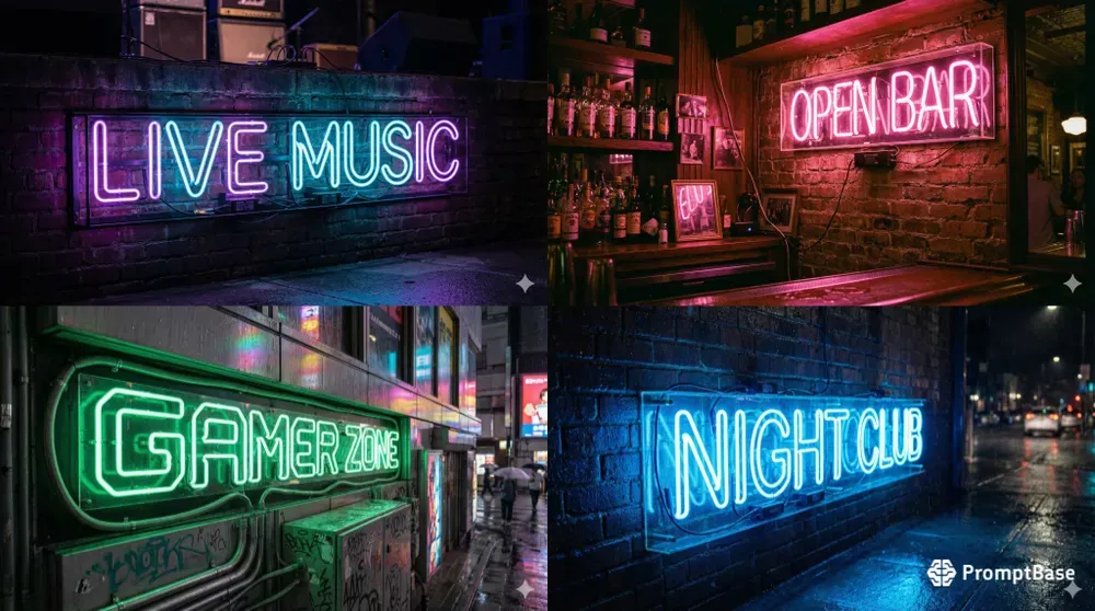 Realistic Neon Sign Text Generator