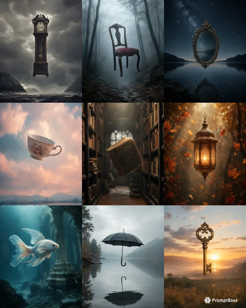 Floating Object Surreal Art