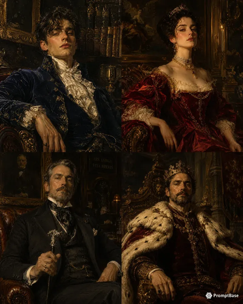 Royal Aristocrat Oil Portraits