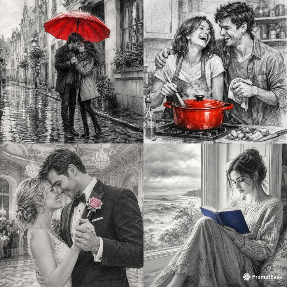 Cinematic Pencil Sketches