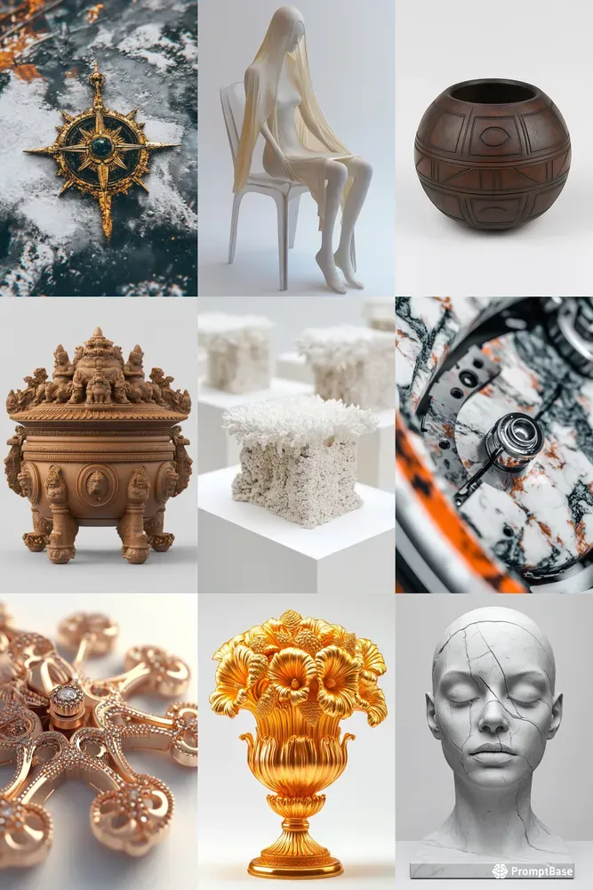 Artifacts On A White Background In 3D