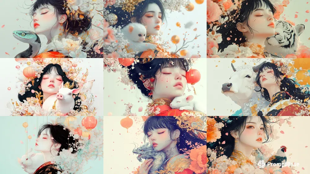 Lunar New Year Illustrations