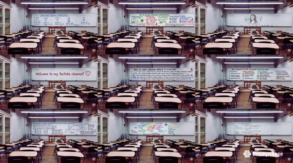 Educational Authentic Whiteboards