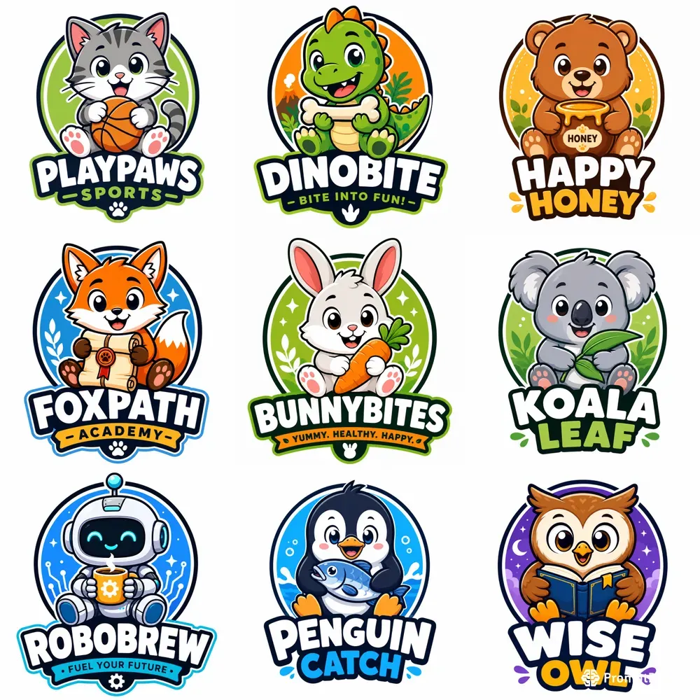 Cute Mascot Logos 11 Style
