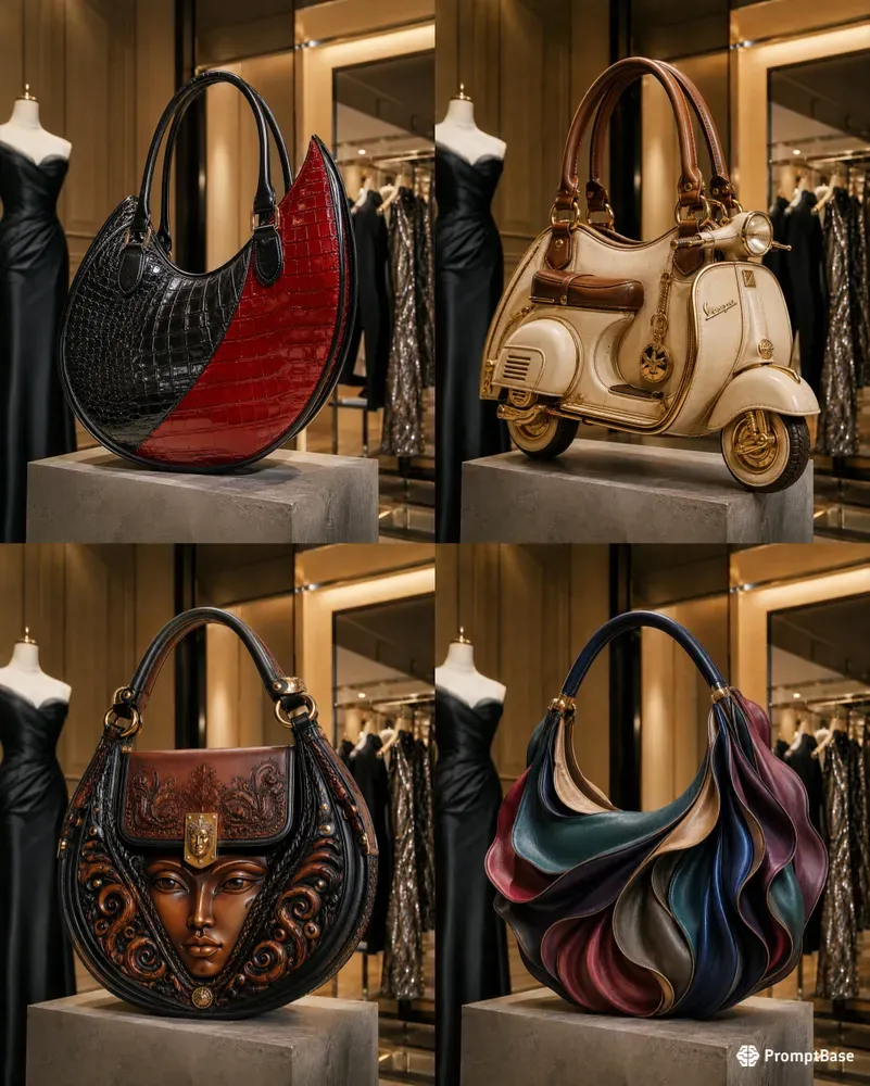 Luxury Fashion Handbags For A Showroom