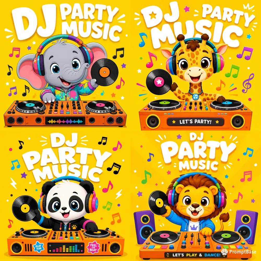 Cute Baby Dj Animals
