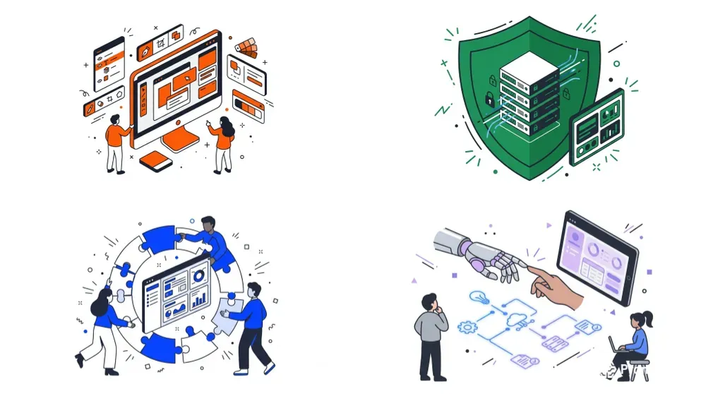 Saas Web Illustration Pack Visuals