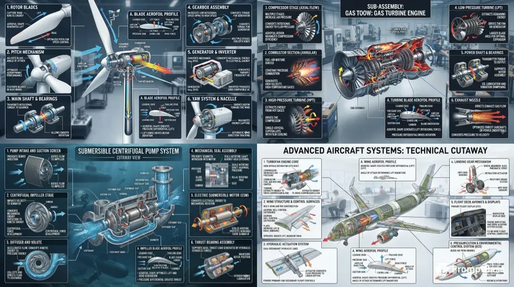 Engineering Cutaway Infographics
