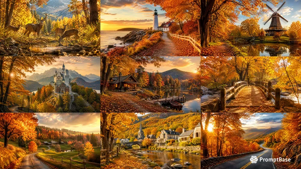 Golden Autumn Landscapes