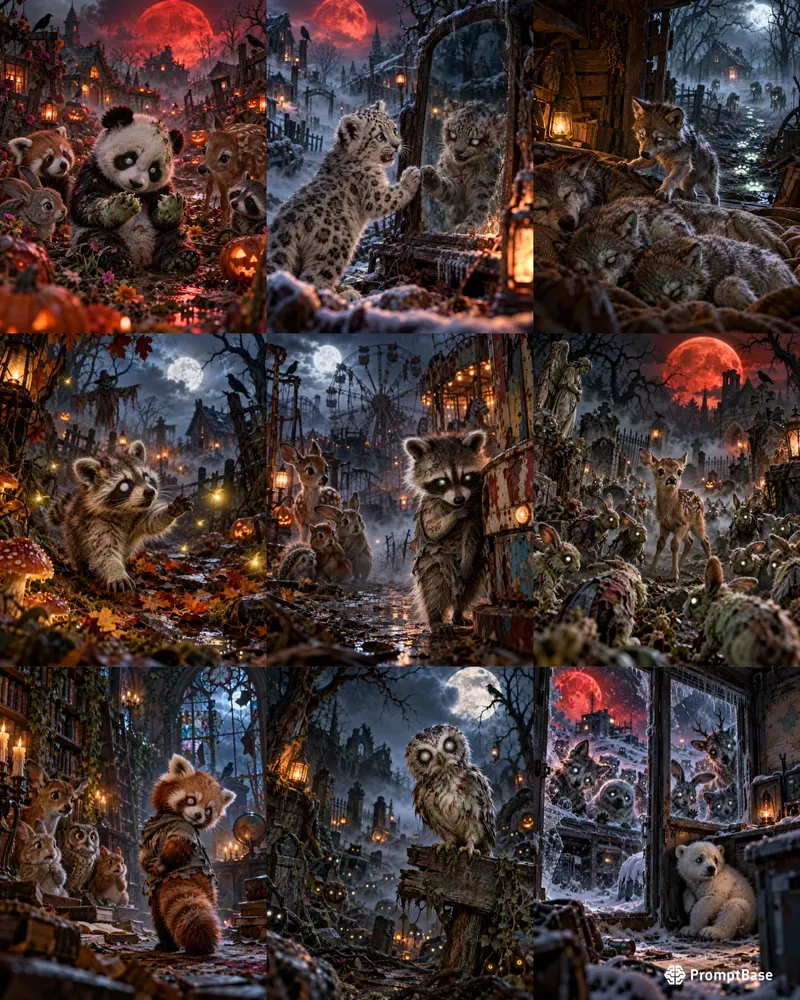 Hyperrealistic Baby Animal Zombie Infects