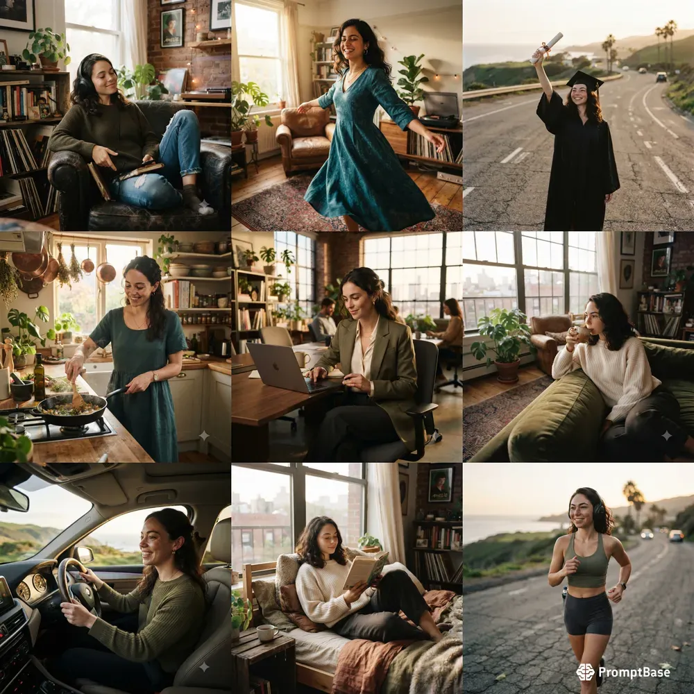 Modern Woman Lifestyle Cinematic Photos