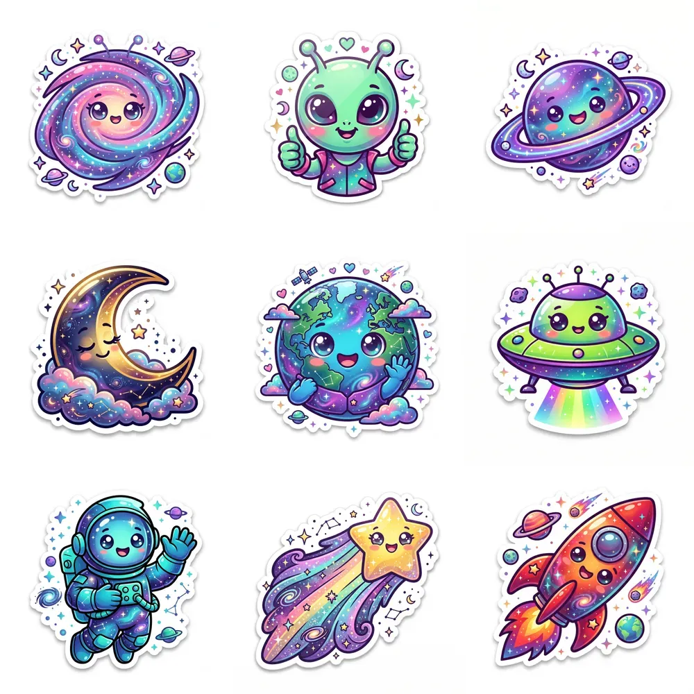 Cute Galaxy Sticker Packs