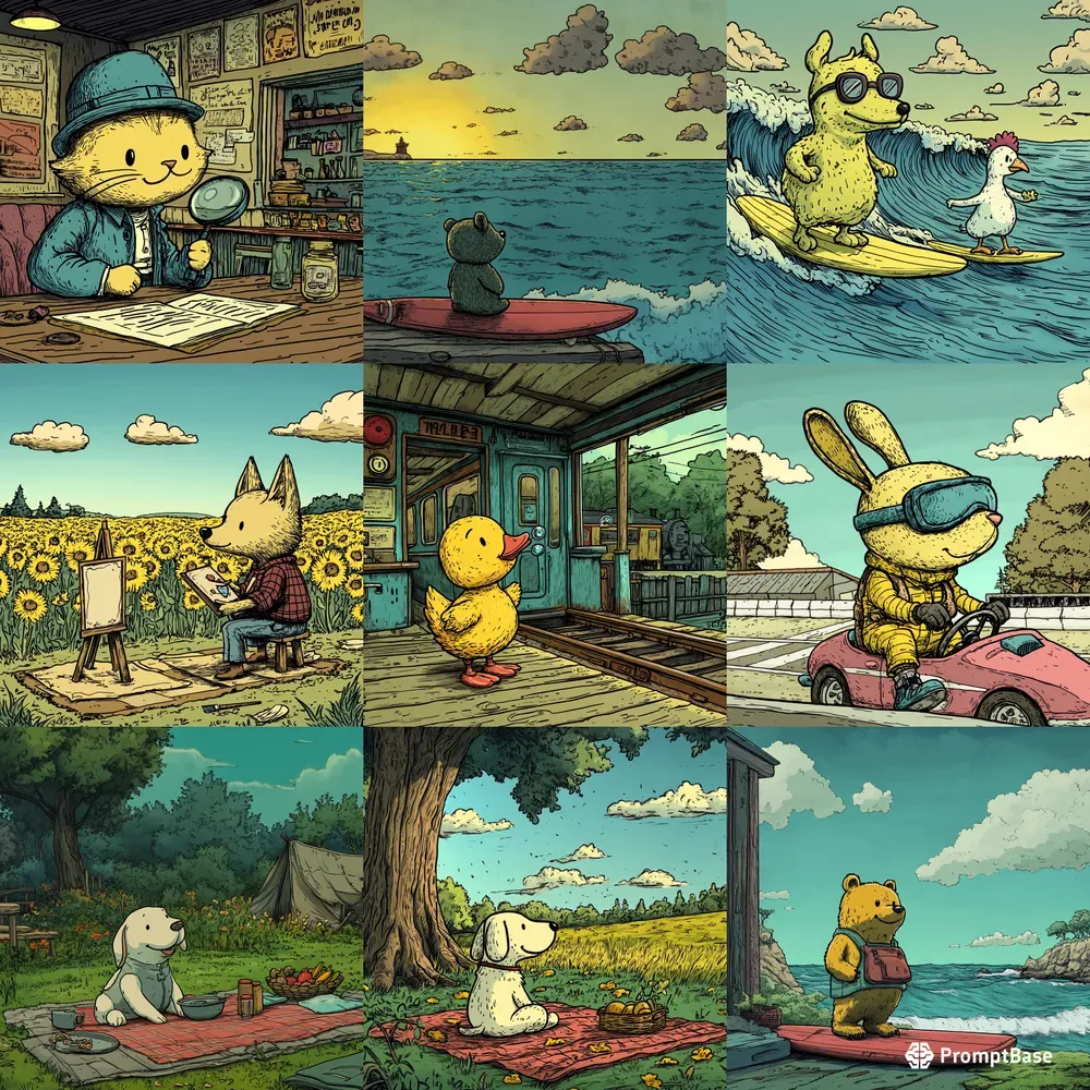 Vintage 1960s Cartoon Adventures
