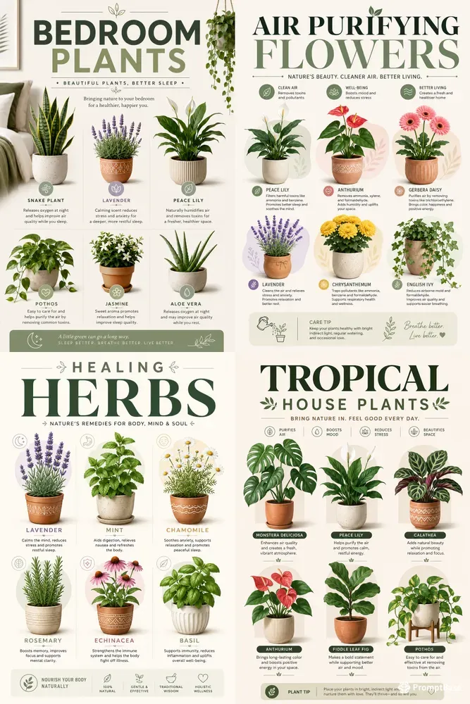 Botanical Plant Infographics