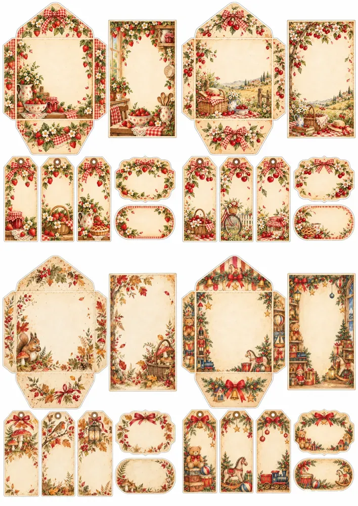 Vintage Printable Craft Kits