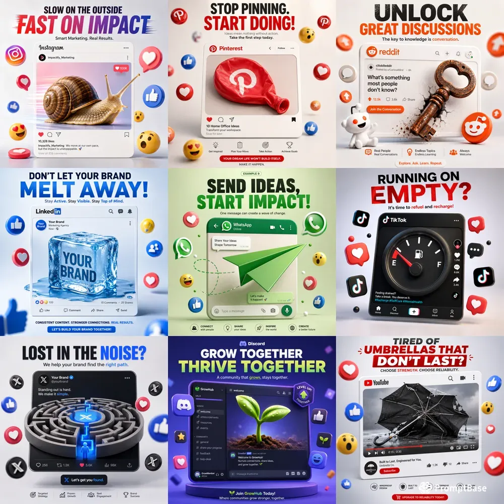 Viral Social Media Metaphor Ad Generator