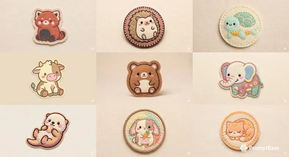 Cute Embroidered Animal Patches