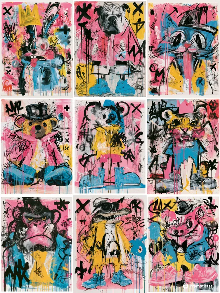 Raw Neoexpressionist Characters