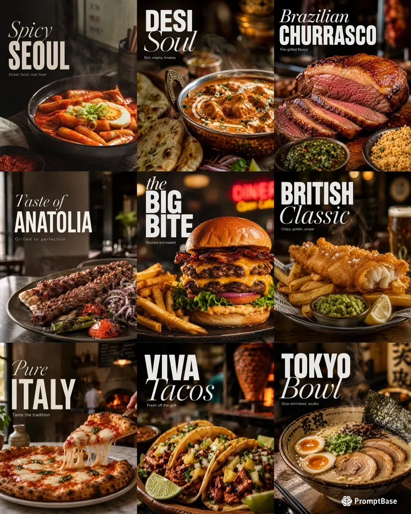 Pro Food Advertising Posters