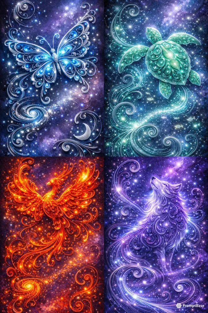 Stellar Quilling Cosmic Dream Art