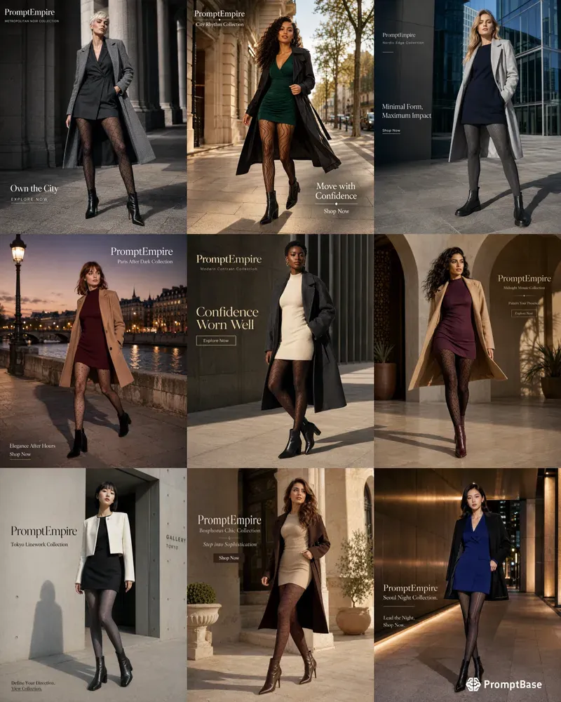 Chic Tights Fashion Ad Image Creators