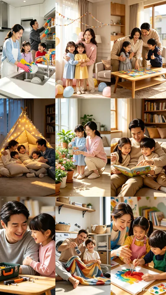 Hot Family Activity Scene Templates