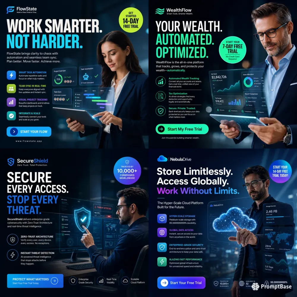 Modern Saas Marketing Promo Ad Assets