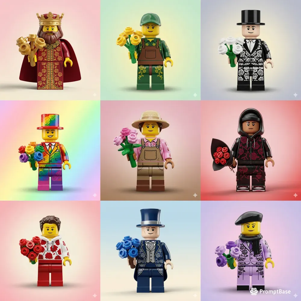 Lego Rose Outfit Minifigures
