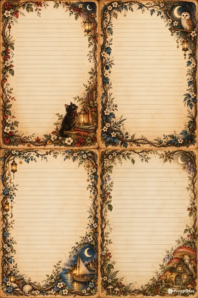 Vintage Storybook Stationery