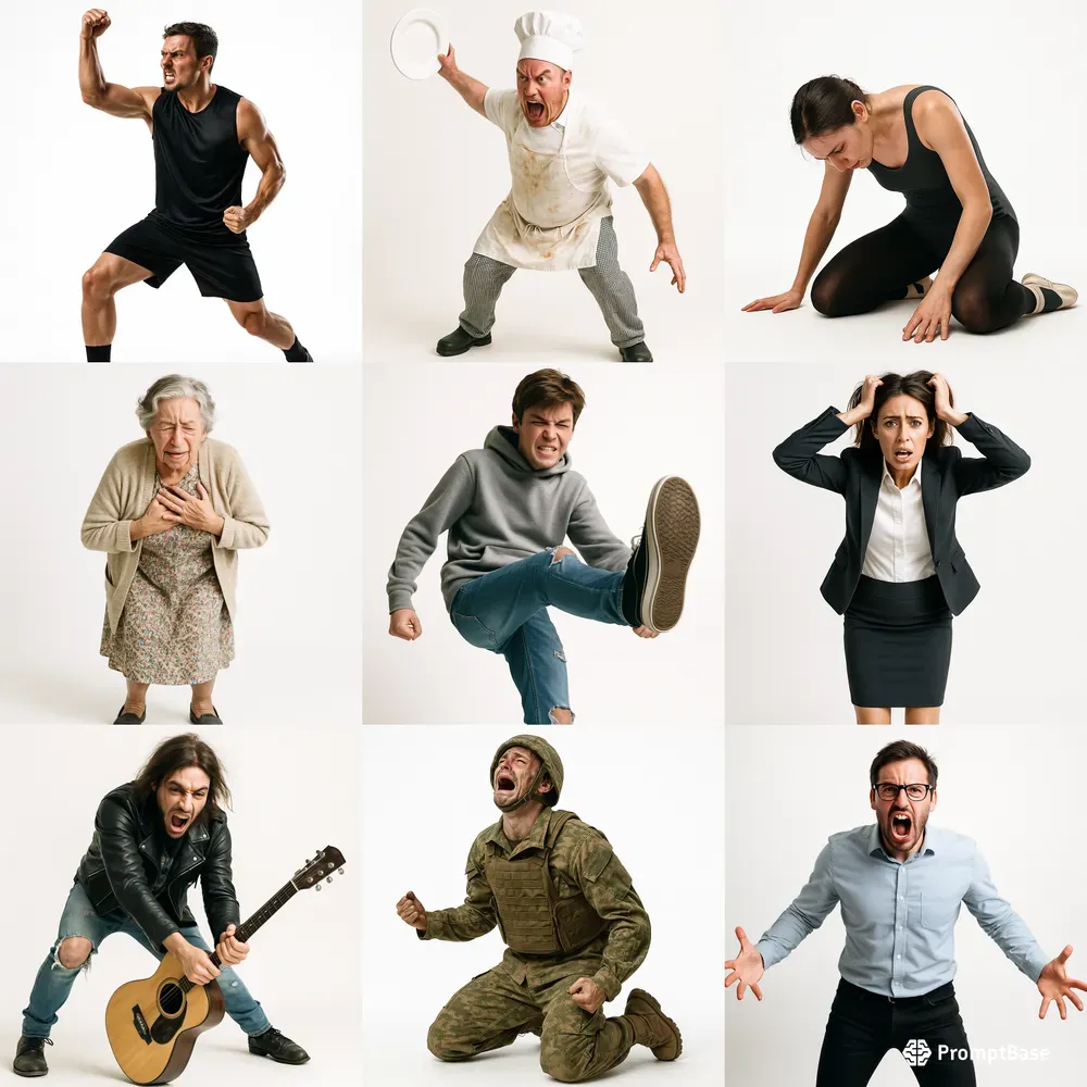 Realistic Emotion Character Photography