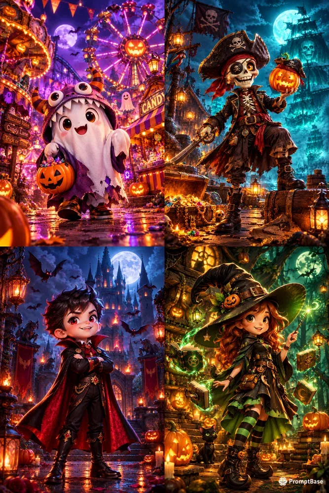 Halloween Cartoon Characters