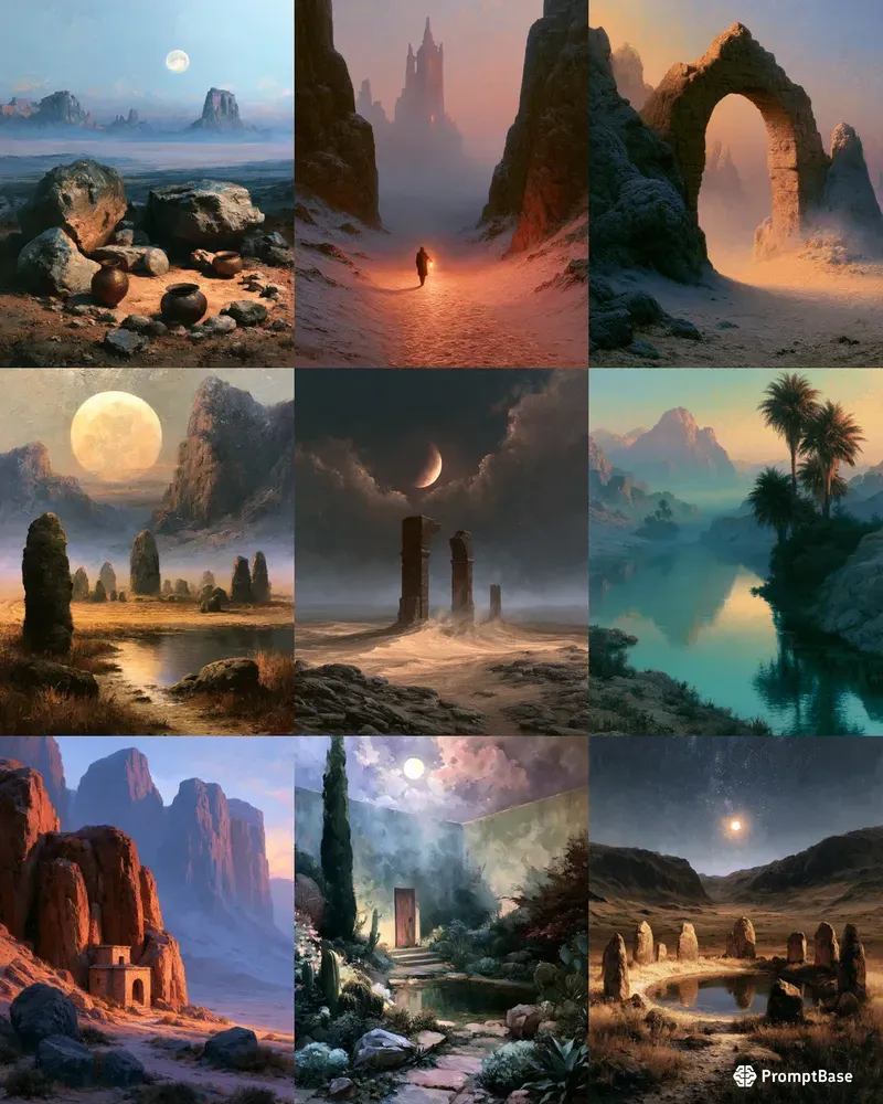 Romantic Desert Landscapes