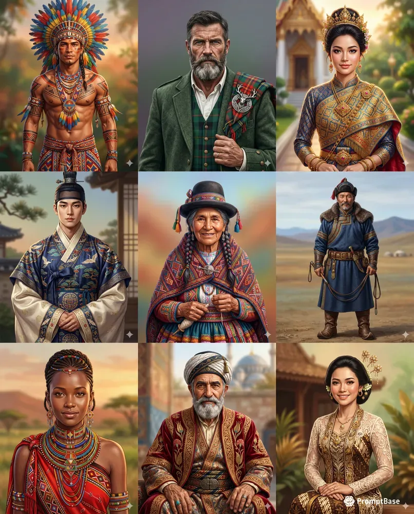 Traditional Clothing Culture Portraits