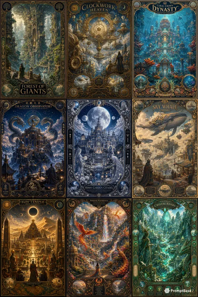 Mythic Worlds Vintage Poster Creators