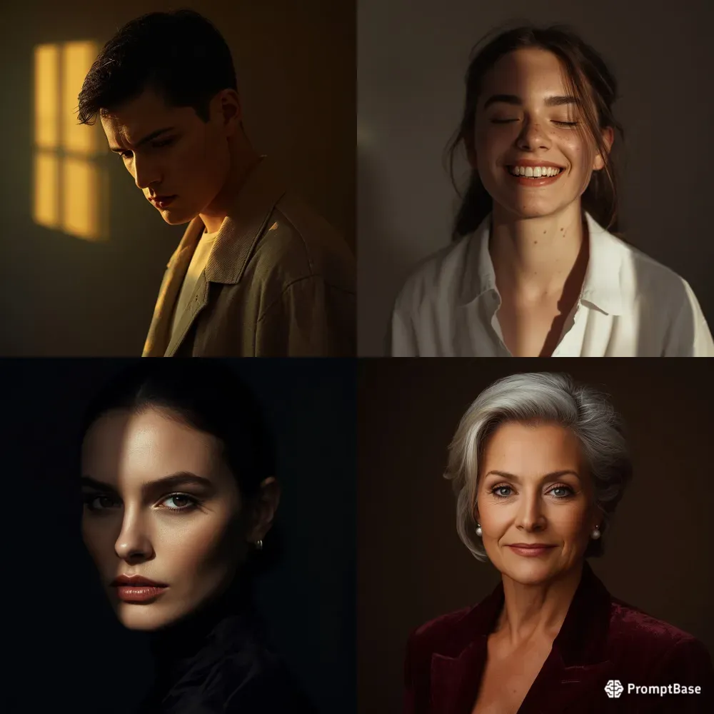 Ultrarealistic Cinematic Portrait Photos