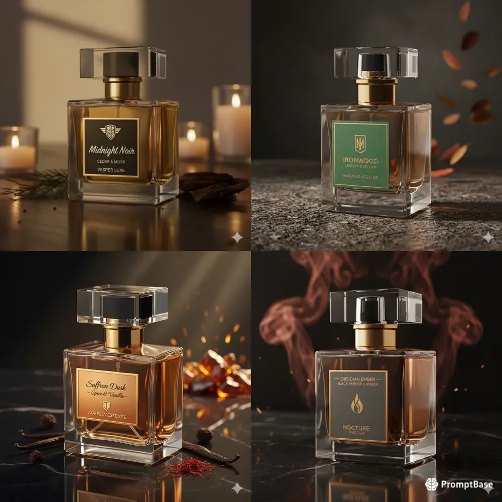 Professional Editorial Perfume Bottles
