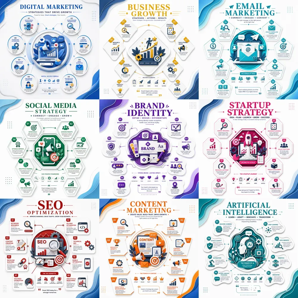 Premium Infographic Suites Ai
