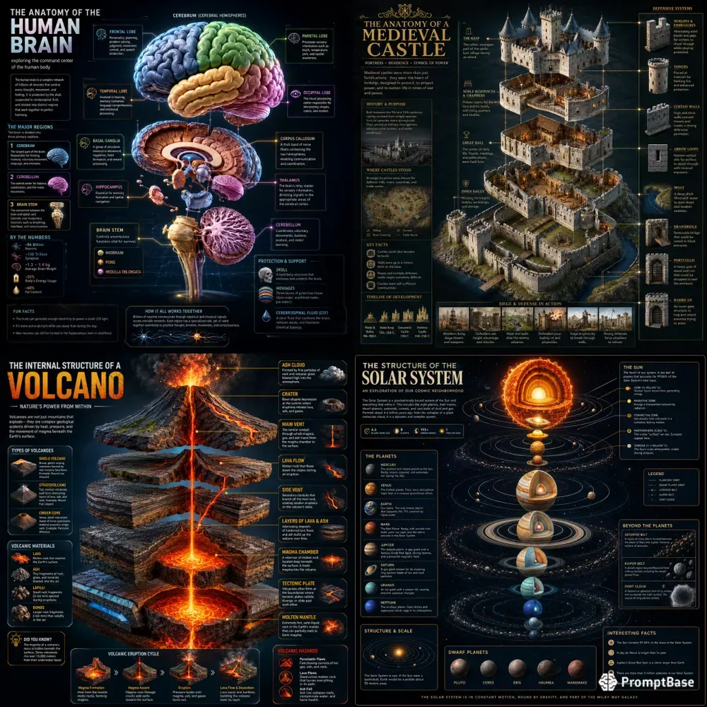Exploded Anatomy Infographic Creators