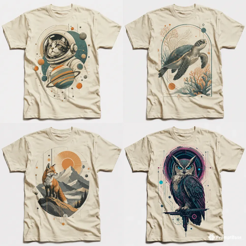 Minimalist Graphic Tshirt Designs