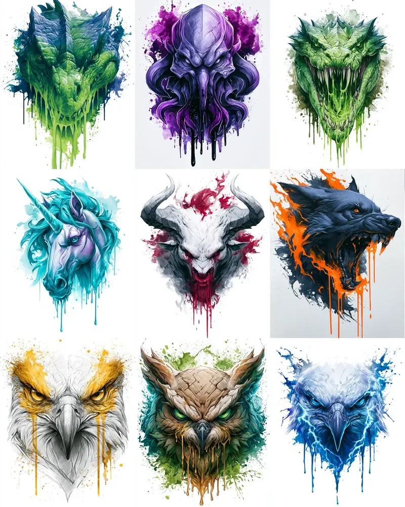 Dripping Watercolor Tshirt Graphics