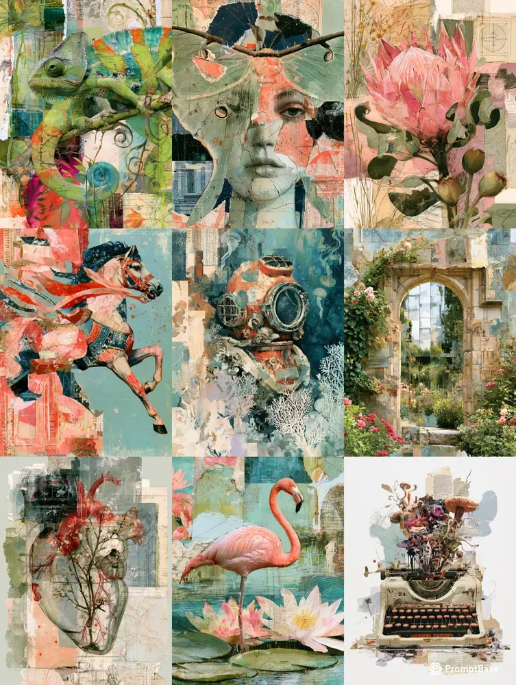 Layered Worlds In Contemporary Collages