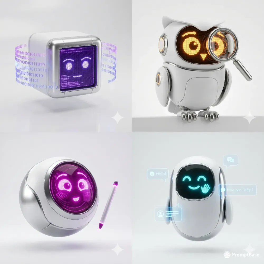 Premium 3D Assistant Mascots