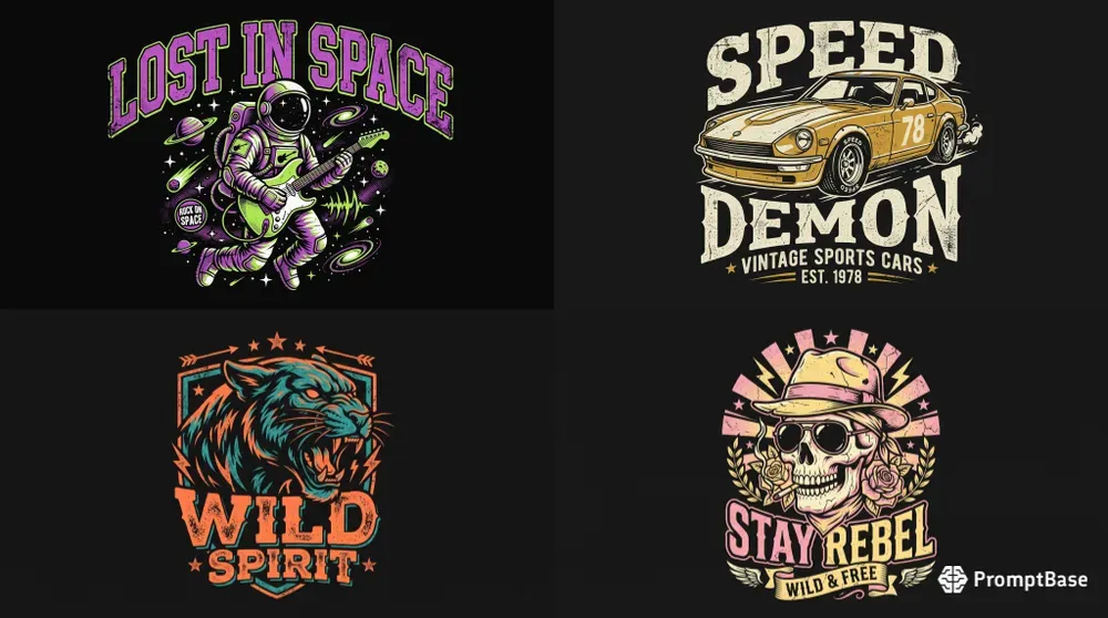 Retro Streetwear Tshirt Designs